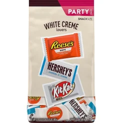 Hershey's Whie Crème Lovers Snack Size Reese's, & KiKat White Chocolate Candy Bar, 31.6 oz. (246-00353)