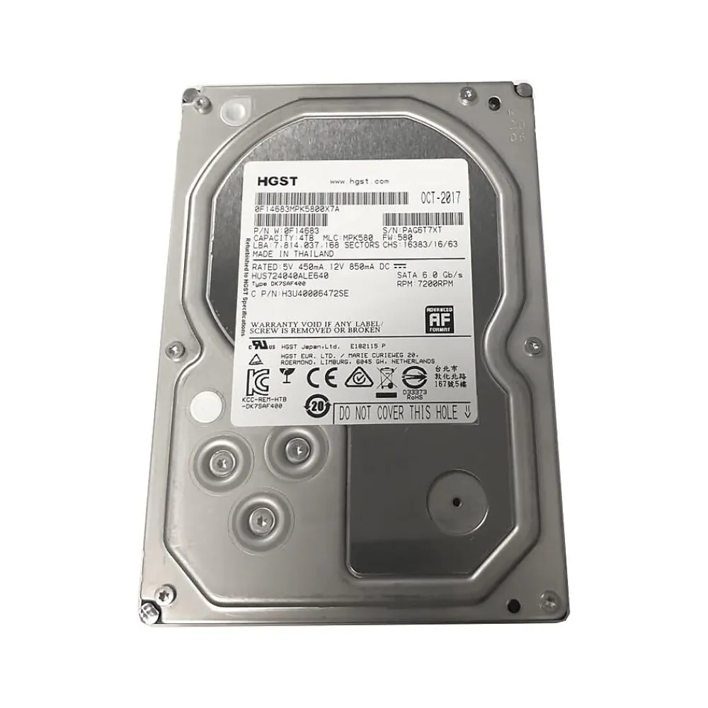 Best HGST Ultrastar 7K4000 4TB 3.5" SATA Internal Hard Drive (HUS724040ALE640)