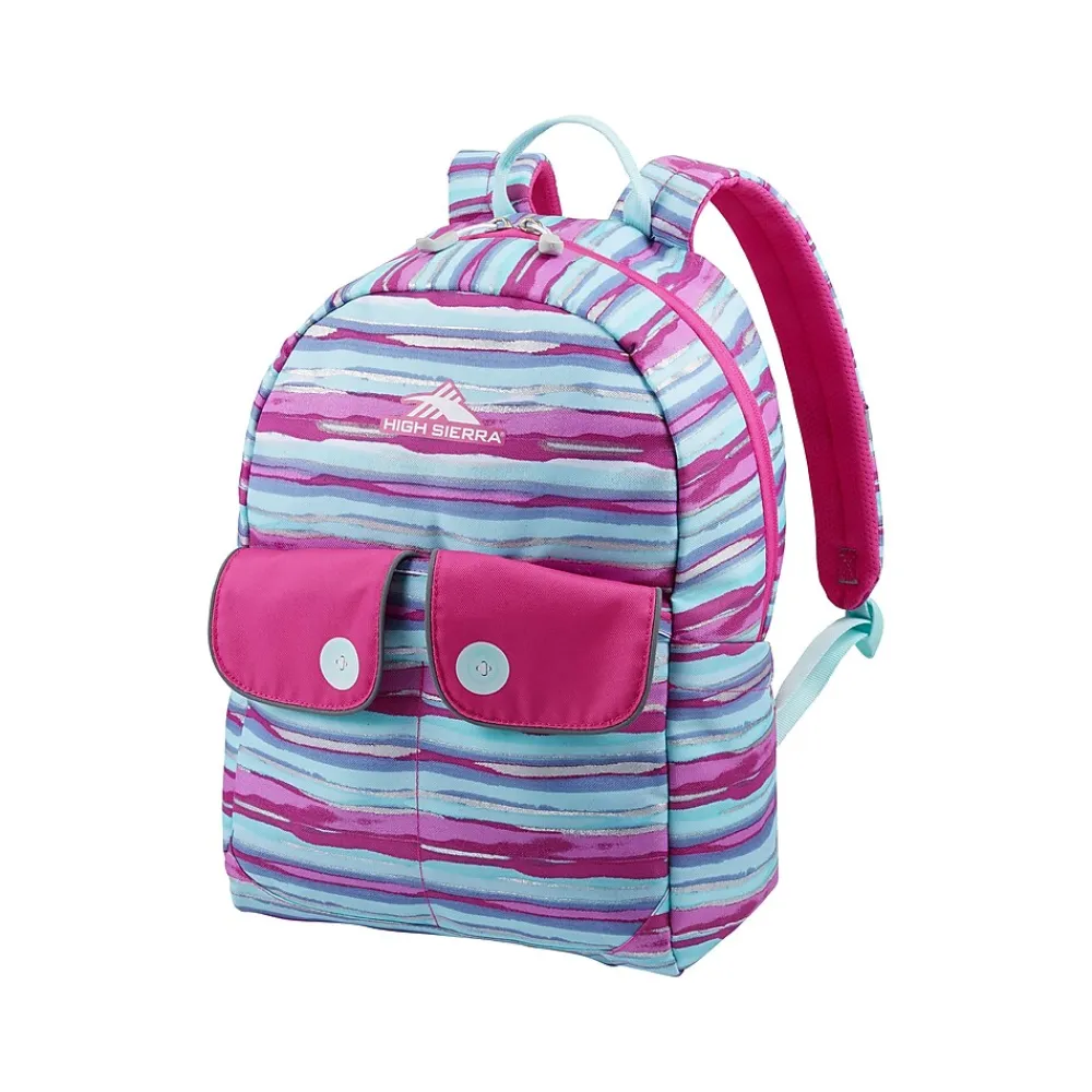 Chiqui Backpack, Watercolor Stripes, Pink/Blue (130364-9660)<High Sierra Best