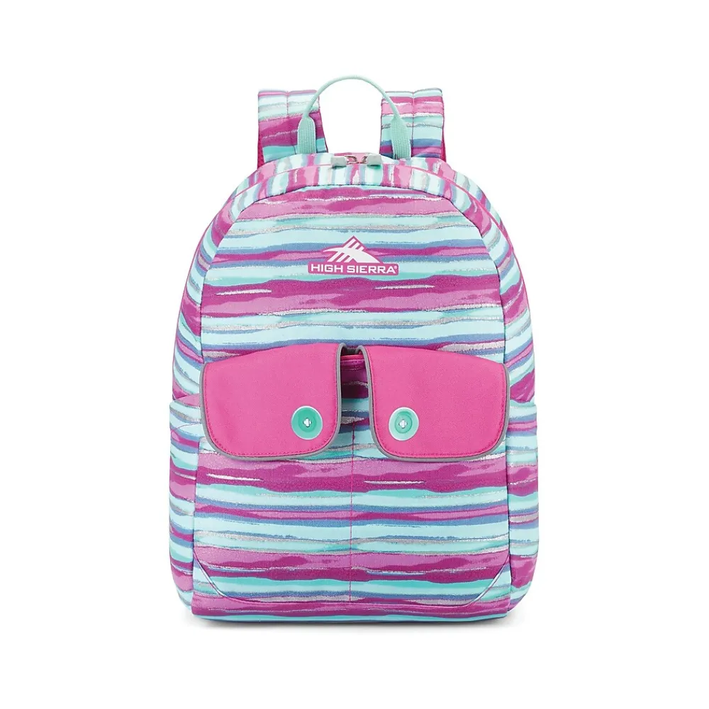 Chiqui Backpack, Watercolor Stripes, Pink/Blue (130364-9660)<High Sierra Best