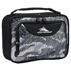High Sierra Scribble Camo Lunch Bag, Black/Gray (747159317)