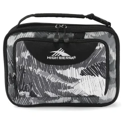 High Sierra Scribble Camo Lunch Bag, Black/Gray (747159317)