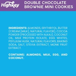 HighKey Gluten Free Double Chocolate Brownie Cookies, 2 oz., 6 Packs/Box, 6/Pack (600-00273 )