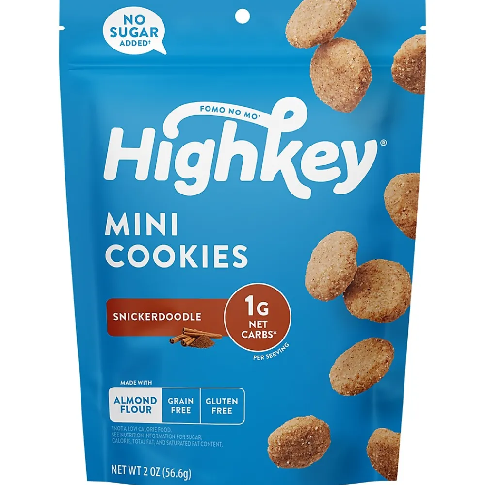 HighKey Gluten Free Snickerdoodle Cookies, 2 oz., 6 Packs/Box, 6/Pack (600-00271)