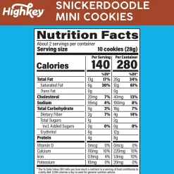 HighKey Gluten Free Snickerdoodle Cookies, 2 oz., 6 Packs/Box, 6/Pack (600-00271)