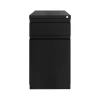 File Cabinets*Hirsh 2-Drawer Mobile Vertical File Cabinet, Letter Size, Lockable, 27.75"H x 15"W x 19.88"D, Black (25032)