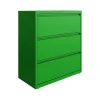 File Cabinets*Hirsh HL10000 Series 3-Drawer Lateral File Cabinet, Locking, Letter/Legal, Screaming Green, 36" (24253)