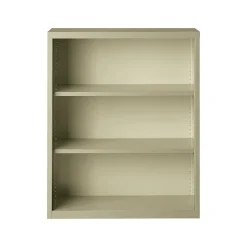 Bookcases*Hirsh HL8000 Series 42"H 3-Shelf Bookcase with Adjustable Shelves, Putty Steel (21989)