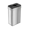 Stainless Steel Trash Can, 21-Gallon, Black/Silver (HLS21UOTTRS)<HLS Commercial Outlet