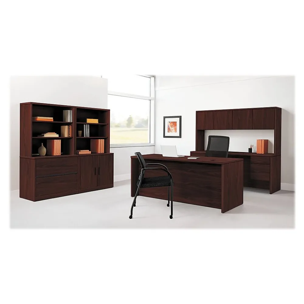 Office Desks*HON 10500 72" Double Pedestal Desk, Mahogany (H10593NN)