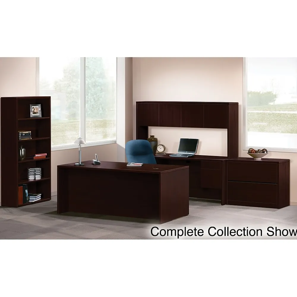 Office Desks*HON 10500 Series Credenza with Kneespace, 2 Box/1 File Drawer, 60"W, Mahogany Finish
