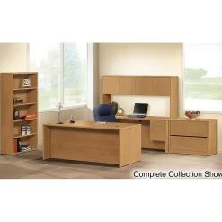 Office Desks*HON 10500 Series Double Pedestal Rectangle Desk, Harvest, 29-1/2