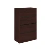 File Cabinets*HON 10500 Series 4-Drawer Lateral File Cabinet, Locking, Letter/Legal, Mahogany, 36"W (H10516.NN)