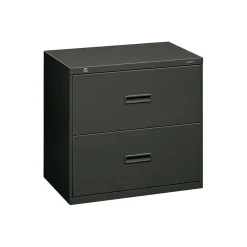 File Cabinets*HON 400 Series 2-Drawer Lateral File Cabinet, Letter/Legal Size, Lockable, 28.375"H x 30"W x 19.25"D, Charcoal (432LS)