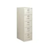 File Cabinets*HON 310 Series 5-Drawer Vertical File Cabinet, Legal Size, Lockable, 60"H x 18.25"W x 26.5"D, Light Gray (H315CPQ)