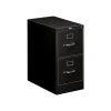 File Cabinets*HON 510 Series 2-Drawer Vertical File Cabinet, Locking, Letter, Black, 25"D (512PP)