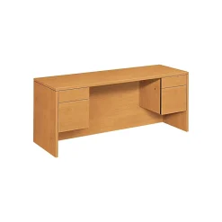 Office Desks*HON 10500 Series Kneespace Credenza 72"W, Harvest, 29 1/2"H x 72"W x 24"D