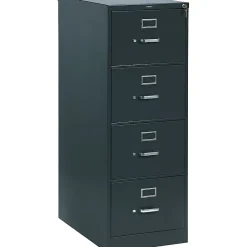 File Cabinets*HON 310 Series Vertical File Cabinet, Legal, 4-Drawer, Charcoal, 26 1/2"D (314CPS)
