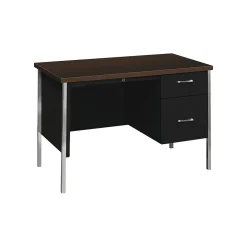 Computer Desks*HON 34000 Series 45"W Right Pedestal Desk, Mocha/Black (H34002R)