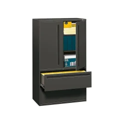 File Cabinets*HON Brigade 700 Series 2 File Drawer Lateral File Cabinet, Locking, Letter/Legal, Charcoal, 42"W (H795LS.L.S)