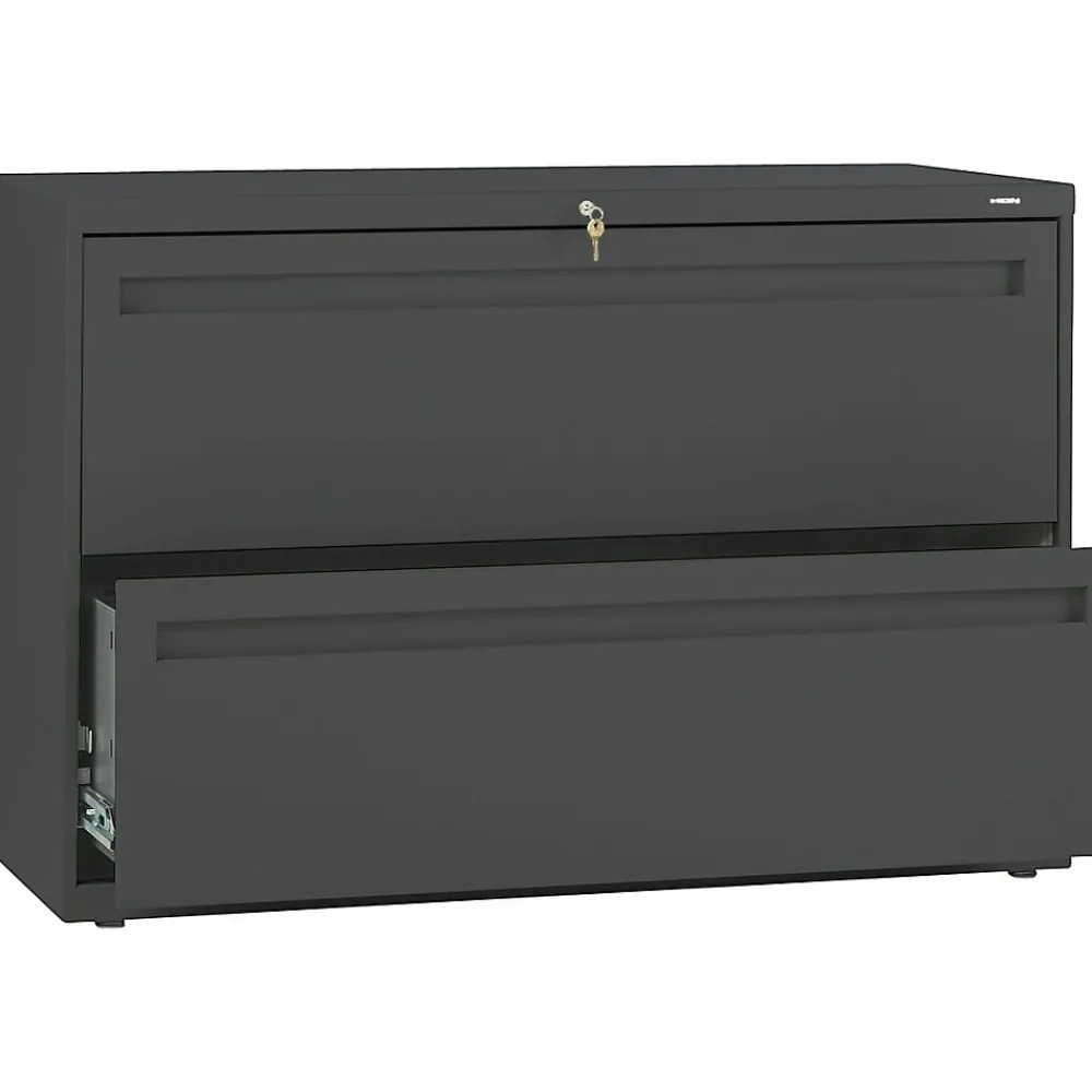 File Cabinets*HON Brigade® 700 Series Lateral File, 2-Drawer, Charcoal (792LS)