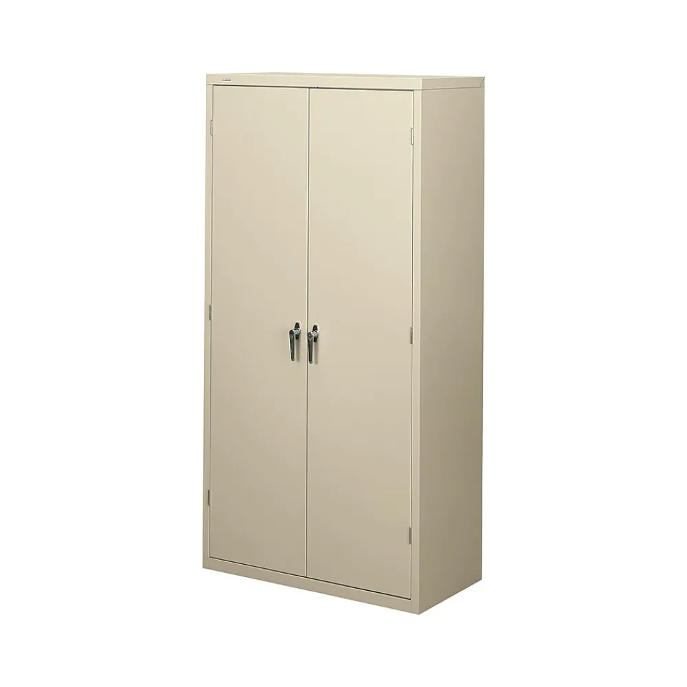 Storage Cabinets*HON Brigade 72" Steel Storage Cabinet with 5 Shelves, Putty (SC1872L)