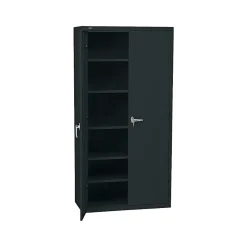 Storage Cabinets*HON Brigade 72" Steel Storage Cabinet with 5 Shelves, (SC1872P) Black