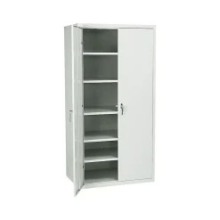 Storage Cabinets*HON Brigade 72" Steel Storage Cabinet with 5 Shelves, Light Gray (SC2472Q)
