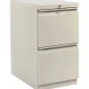 File Cabinets*HON Brigade 2-Drawer Mobile Vertical File Cabinet, Letter Size, Lockable, 28"H x 15"W x 23"D, Putty (33823RL)