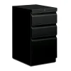 File Cabinets*HON Brigade 3-Drawer Mobile Vertical File Cabinet, Letter Size, Lockable, 28"H x 15"W x 20"D, Black (H33720RP)