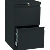 File Cabinets*HON Brigade 2-Drawer Mobile Vertical File Cabinet, Letter Size, Lockable, 28"H x 15"W x 19.875"D, Black (H33820RP)