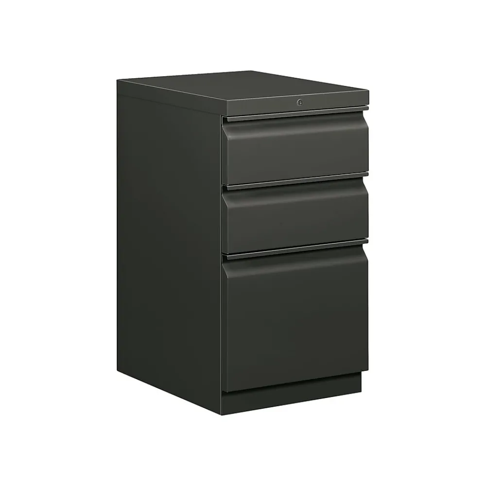 File Cabinets*HON Brigade 3-Drawer Mobile Vertical File Cabinet, Letter Size, Lockable, Charcoal (33723RS)
