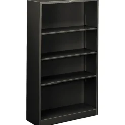 Bookcases*HON Brigade 59"H 4-Shelf Bookcase, Charcoal Metal (S60ABCS)