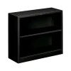 Bookcases*HON Brigade 2-Shelf 29"H Bookcase, Black Steel (S30ABCP)