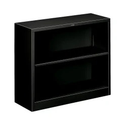 Bookcases*HON Brigade 2-Shelf 29"H Bookcase, Black Steel (S30ABCP)