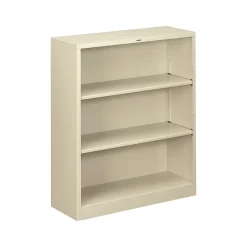 Bookcases*HON Brigade 3-Shelf 41"H Bookcase, Putty Steel(HS42ABCL)