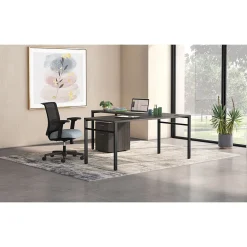 Ergonomic Chairs*HON Convergence Fabric/Mesh Task Chair, Gray Pattern (CMY1AAPX25) Gray Fabric