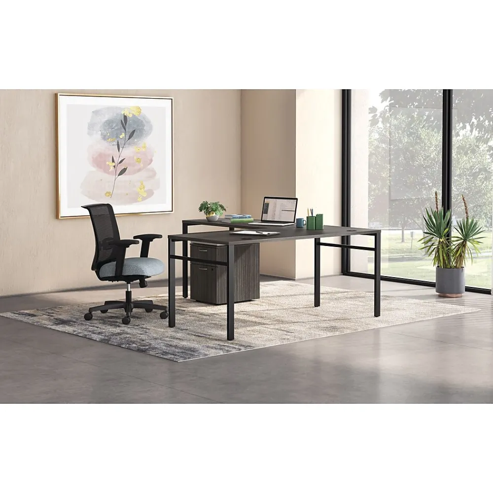 Ergonomic Chairs*HON Convergence Fabric/Mesh Task Chair, Gray Pattern (CMY1AAPX25) Gray Fabric