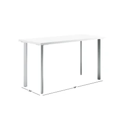 Computer Desks*HON Coze 48"W Desk, Designer and Silver (RPL2448DWP6) White