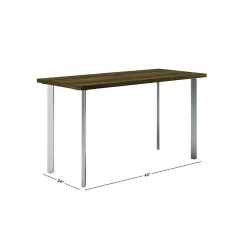 Corner Desks*HON Coze 42"W Desk, Florence Walnut and Silver (RPL2442FWP6)