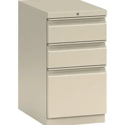 File Cabinets*HON FlagShip 3-Drawer Mobile Pedestal File, 28"H x 15"W 22 7/8"D, Greige (H18723RLT5)
