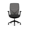 Office Chairs*HON Flexion Fabric/Mesh Swivel Task Chair, Black (HFXT1.F0.STC.A.H.IM.CU10.NL.SB.T)