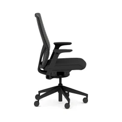 Office Chairs*HON Flexion Fabric/Mesh Swivel Task Chair, Black (HFXT1.F0.STC.A.H.IM.CU10.NL.SB.T)