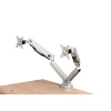 HON BDMAUSB 21" USB Dual Monitor Arm, Silver