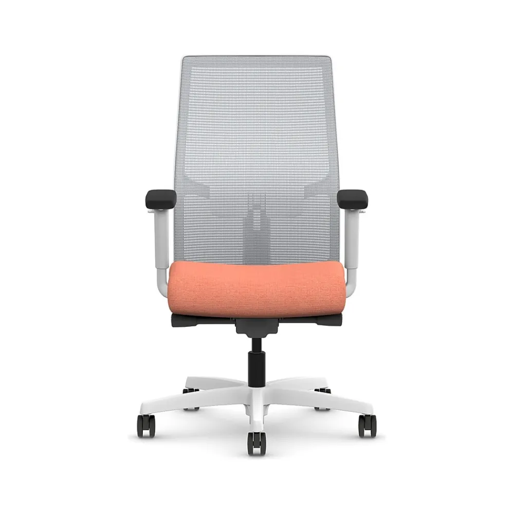 Office Chairs*HON Ignition 2.0 Fabric/Mesh Swivel Task Chair, Passion Fruit/Designer White (HIWMMKD.Y2.A.H.IF.HAML02.DW.SB.DWX)