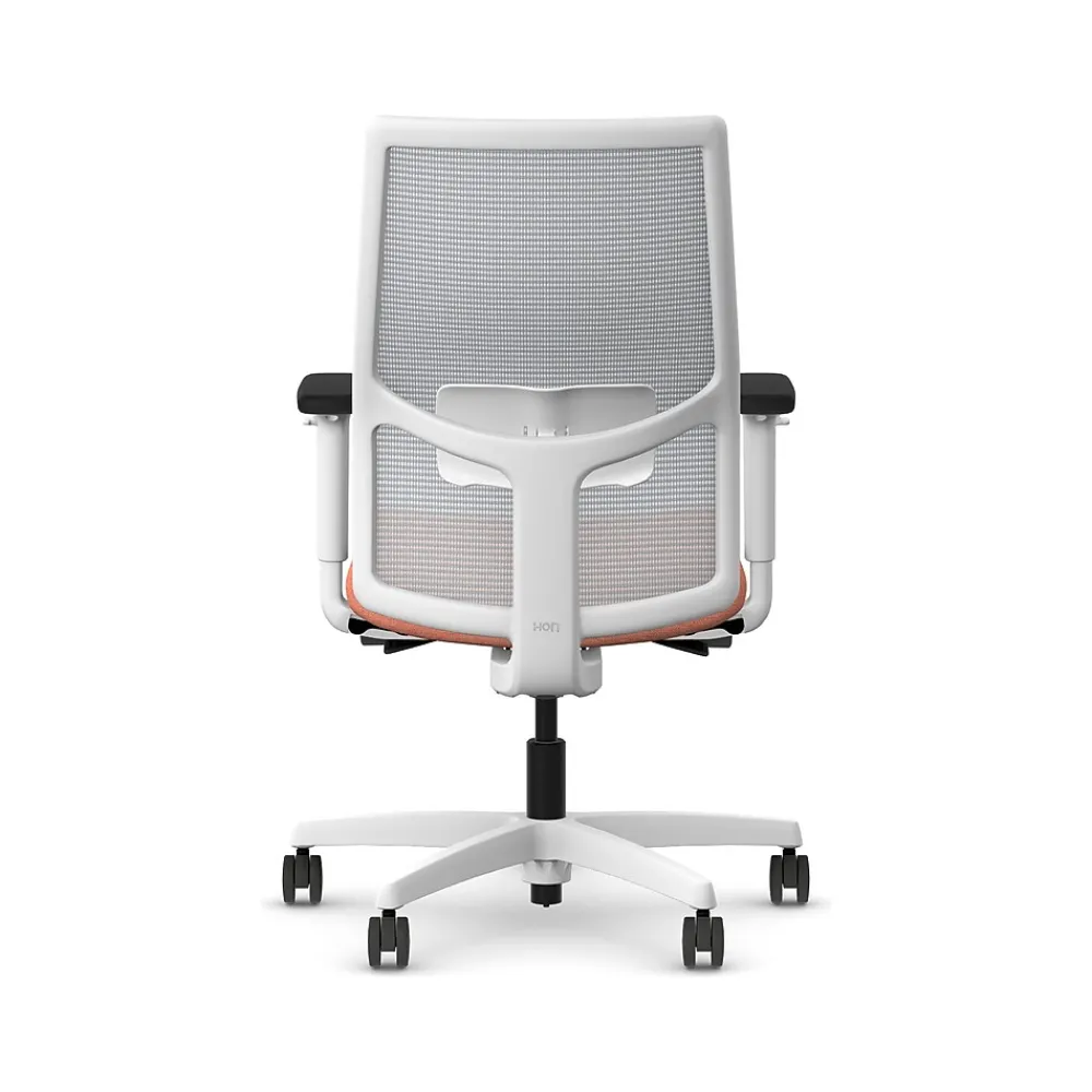 Office Chairs*HON Ignition 2.0 Fabric/Mesh Swivel Task Chair, Passion Fruit/Designer White (HIWMMKD.Y2.A.H.IF.HAML02.DW.SB.DWX)