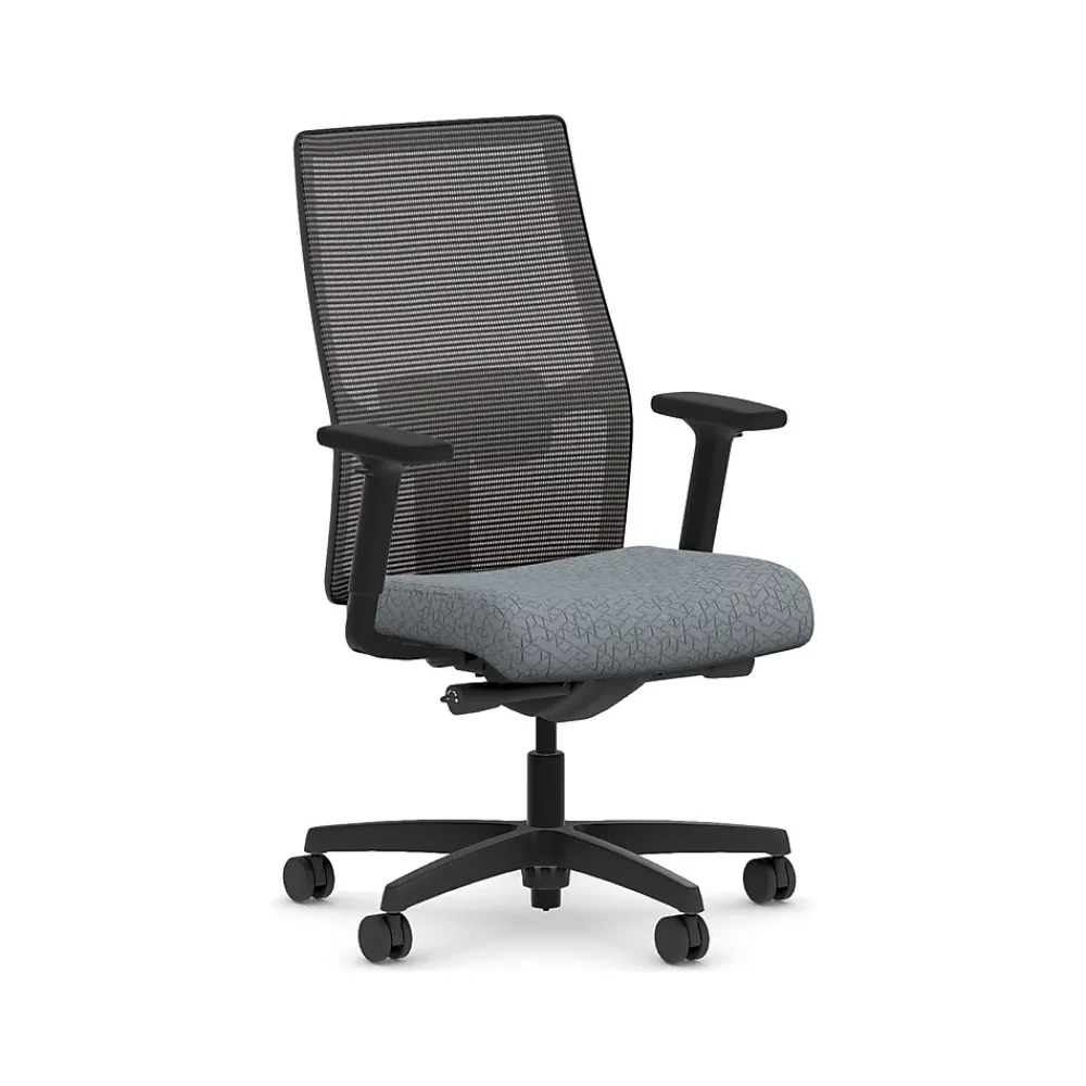 Office Chairs*HON Ignition 2.0 Fabric/Mesh Swivel Task Chair, Basalt/Black (HIWMMKD.Y2.A.H.IM.APX25.BL.SB.T)