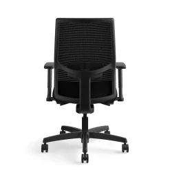 Ergonomic Chairs*HON Ignition 2.0 Mesh/Vinyl Mid-Back Task Chair, Adjustable Arms, Black (12M2AMLU10TK) Black Vinyl