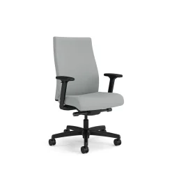 Ergonomic Chairs*HON Ignition 2.0 Vinyl Swivel Task Chair, Flint/Black (HIWMUKD.Y2.A.H.SX39.NL.SB.T) Silver