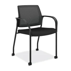 Folding & Stacking*HON Ignition Mesh/Fabric Multi-Purpose Stacking Chair, Black (IS107HIMCU10)